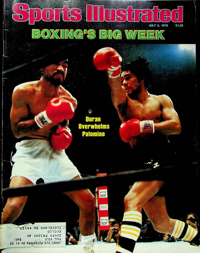 Sports Illustrated Magazine July 2 1979 Duran Overwhelms Palomino Boxing Fights