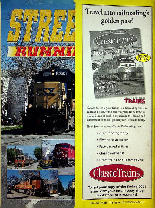 Trains Magazine February 2001 Vol 61 No 2 2001 Rail Travel In Endlier