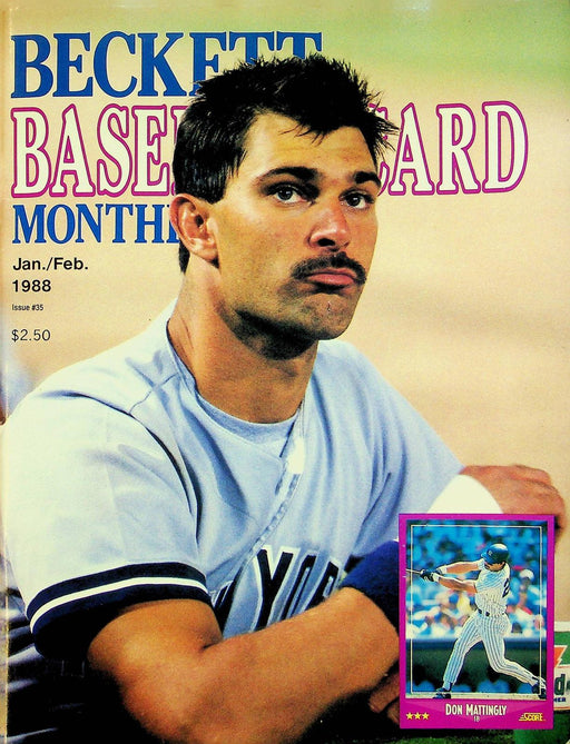 Beckett Baseball Magazine Jan-Feb 1988 # 35 Don Mattingly White Sox Will Clark 1