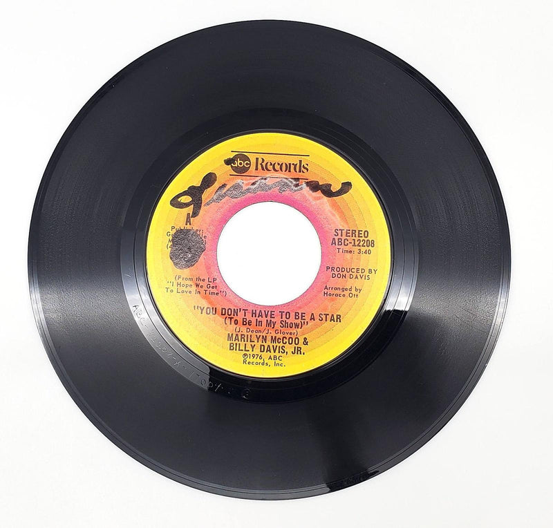 Marilyn McCoo & Billy Davis Jr. You Don't Have To Be A Star 45 Single Record 1