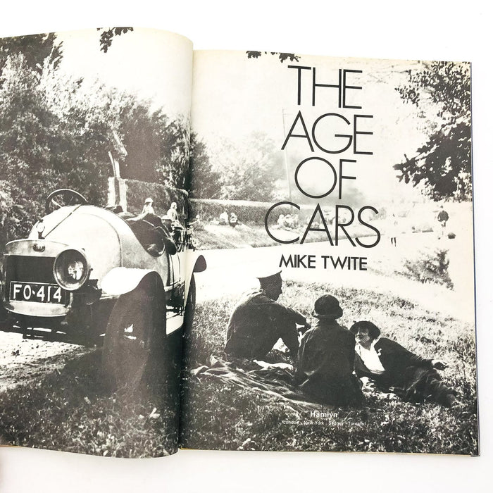 The Age of Cars Hardcover Mike Twite 1973 1st Edition AC Cobra Saab 99 Datsun 7