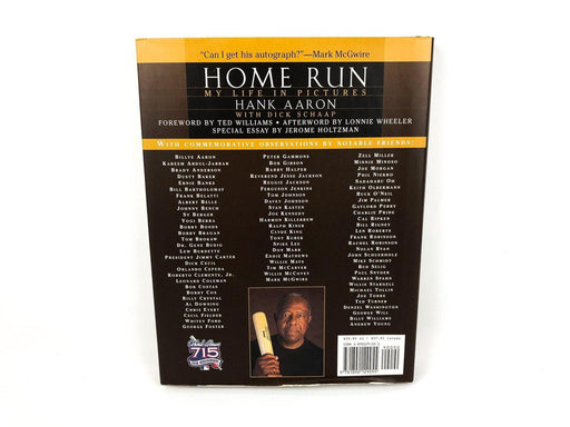Hank Aaron My Life in Pictures Home Run Hardcover Dick Schaap 1999 Coffee Table 2
