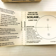 Schlage 4300172S Single Dummy Trim Door Knob Lever S170 Saturn 612 New Old Stock 6