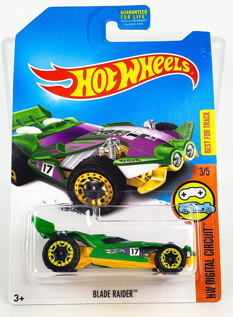 Hot Wheels 2017 Green Blade Raider Digital Circuit 3/5 DVD16 1
