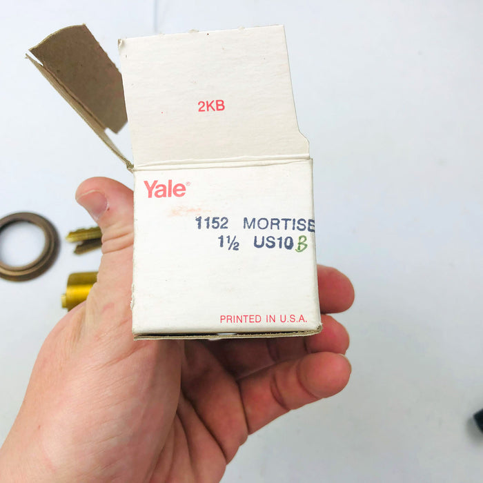 Yale Mortise Cylinder 1152 1-1/2" US10B Oil Rubbed Bronze 6 Pin New Old Stock