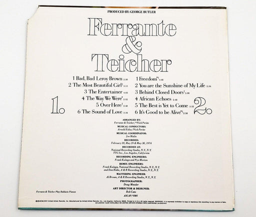 Ferrante Teicher Beautiful Beautiful 33 RPM LP Record United Artists 1974 2