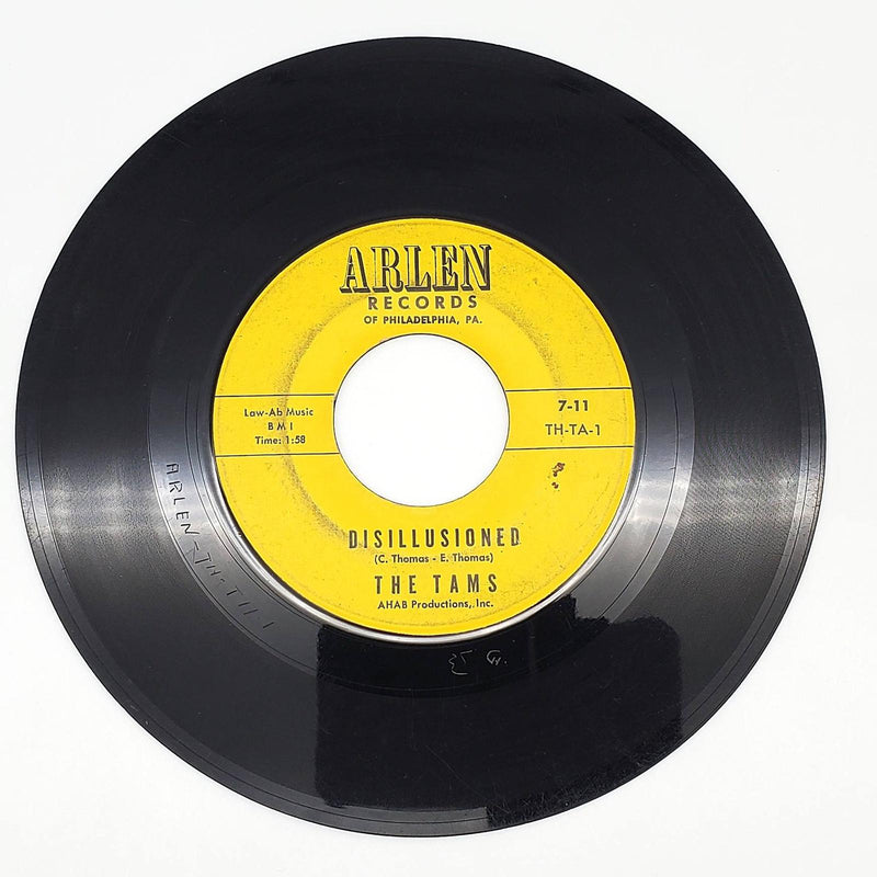 The Tams Disillusioned / Untie Me 45 RPM Single Record Arlen 1962 7-11 1