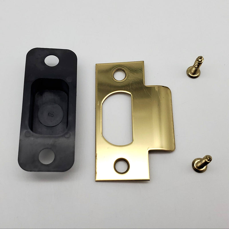 5x Schlage Door Strike 10-001 w/ Dust Box Bright Brass 605 NOS