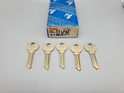 5x Yale RN11 Key Blanks VH Keyway Nickel Silver 6 Pin NOS 3