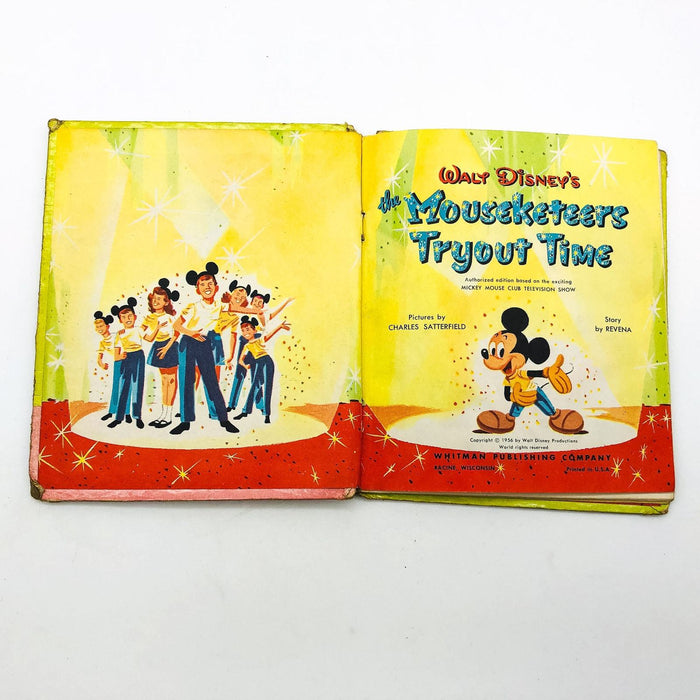 Walt Disney's The Mouseketeers Tryout Time Hardcover 1956 Mickey Mouse Club 6