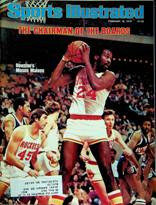 Sports Illustrated Magazine February 19 1979 Moses Malone Houston Rockets