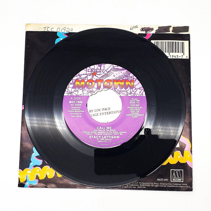 Stacy Lattisaw Call Me 45 RPM Single Record Motown 1988 3