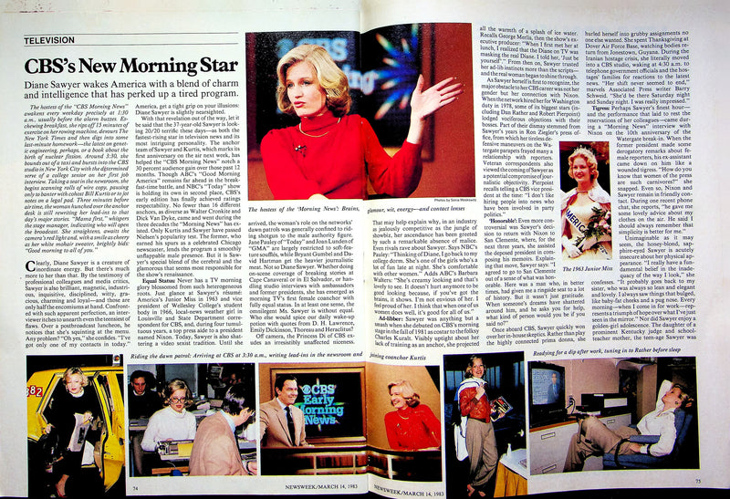 Newsweek Magazine March 14 1983 El Salvador Anarchy Reagan Diane Sawyer Debut