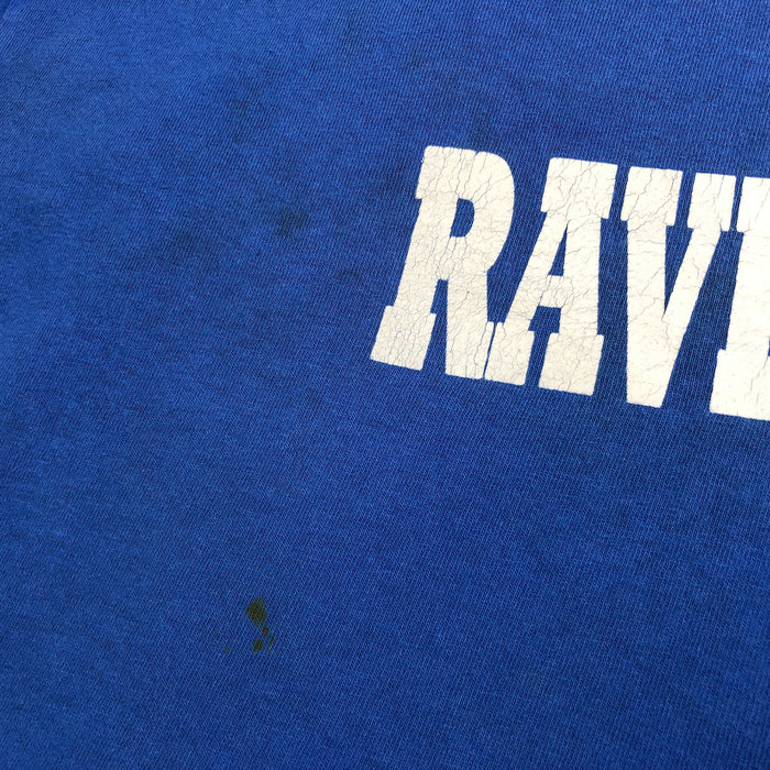 Vintage Ravenna Ohio T Shirt XL Gildan Blue Cotton Raven Pride Fear The Claw