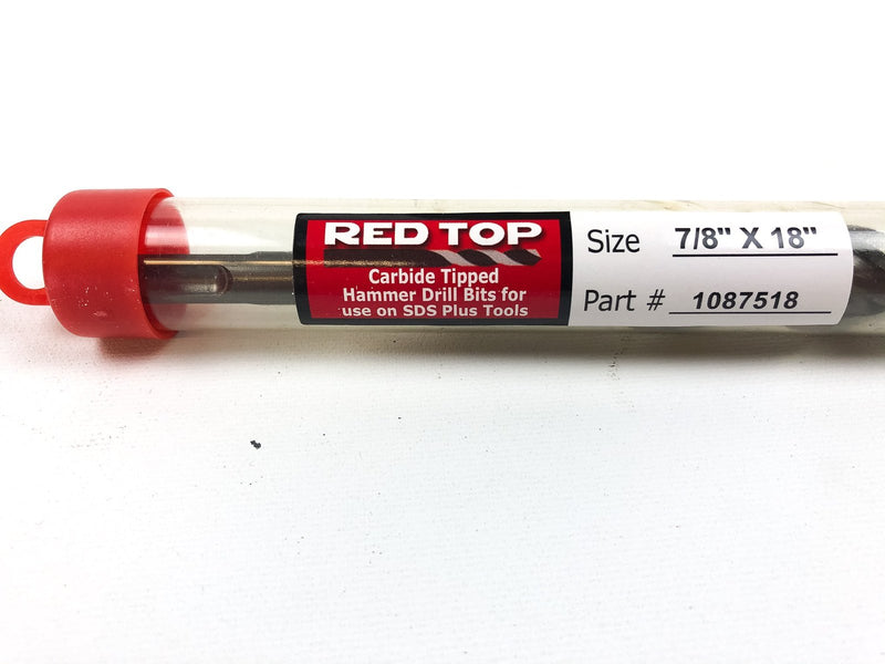 Rotary Hammer Drill Bit 7/8"x18" SDS Plus Carbide Tipped Concrete Masonry 1pc 2