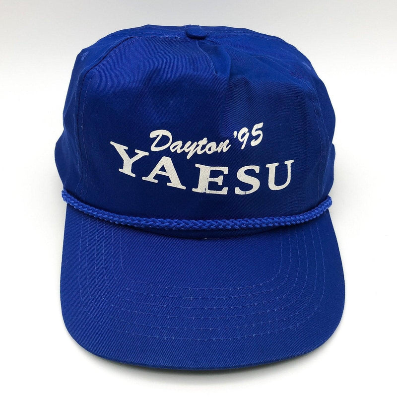 Vintage Yaesu Trucker Hat Snapback Ham Radio Dayton Ohio 1995 Blue Cobra Cap 1 1