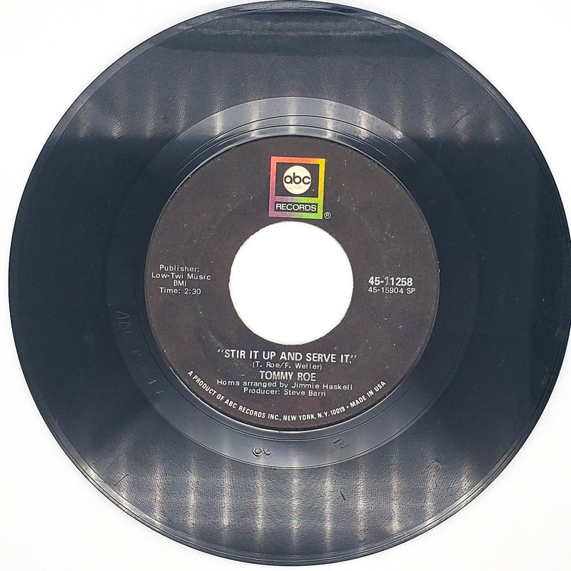 Tommy Roe Stir It Up And Serve It Record 45 RPM Single 45-11258 ABC Records 1970 1