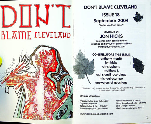 Don't Blame Cleveland 2004 # 18 Open Forum Zine 2