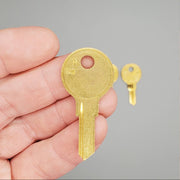 5x Fort Lock M54G Key Blanks for Cabinet Cam Locks Brass 6 Pin NOS 2