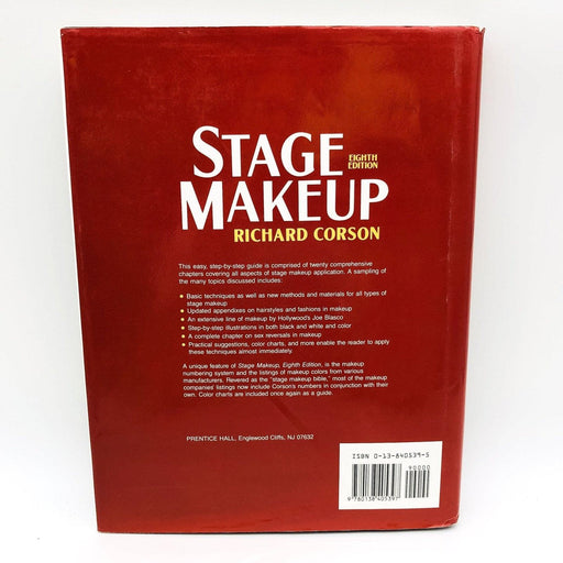 Stage Makeup Hardcover Richard Corson 1990 Manual Techniques Illustrations 2