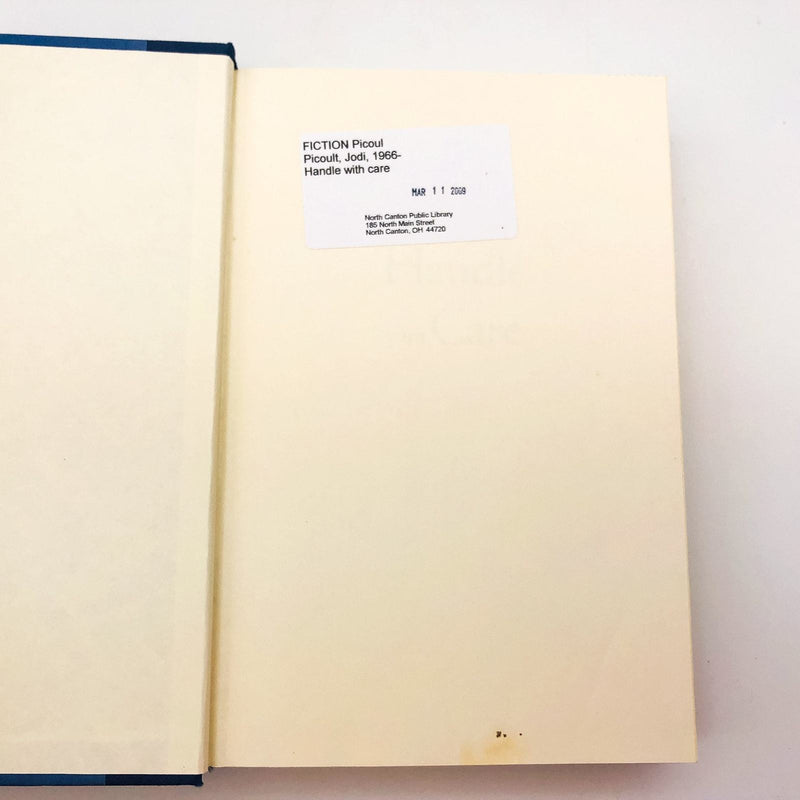 Handle With Care HC Jodi Picoult 2009 Wrongful Life Moral Ethics 1st Edition 7