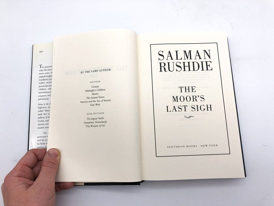 The Moor's Last Sigh Salman Rushdie 1995 Pantheon Books First American Edition 7