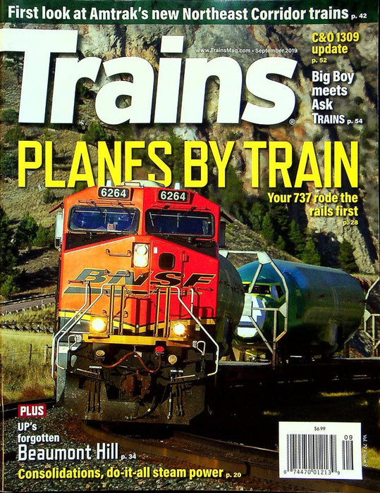 Trains Railroading Magazine September 2019 Vol 79 No 9 Planes By Train