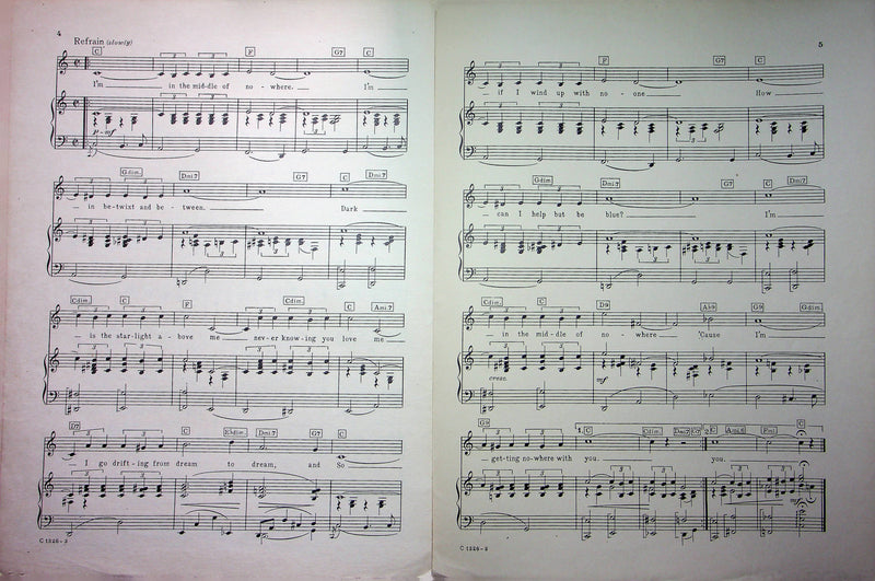 Something For The Boys Sheet Music In The Middle Of Nowhere 1944 Adamson McHugh 3