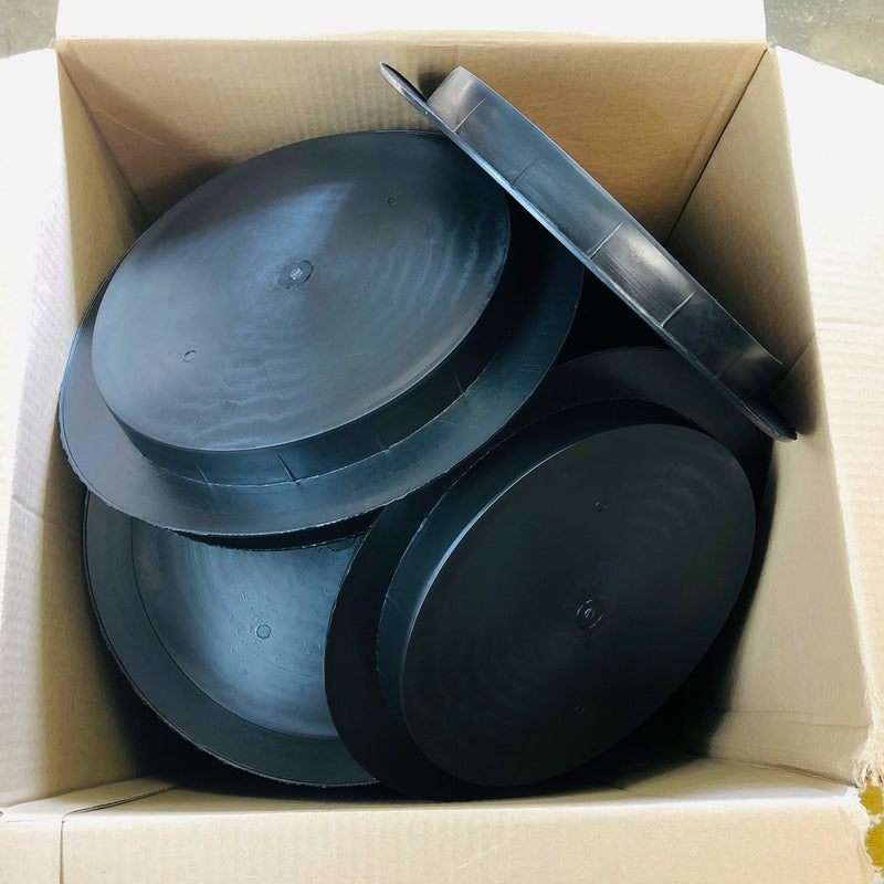 Raised Face Flange Protector Cover 12 ANSI Pipe Size Black Polyethylene PE 35ct