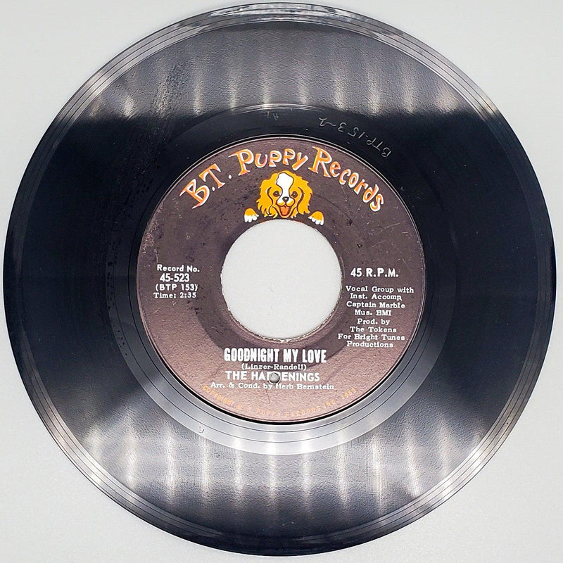 The Happenings Goodnight My Love Record 45 RPM Single B.T. Puppy Records 1966 2