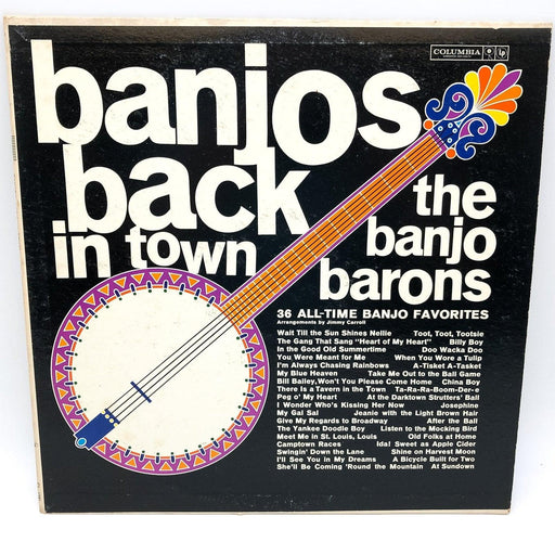The Banjo Barons Banjos Back in Town Record 33 RPM LP CL 1581 Columbia 1961 1
