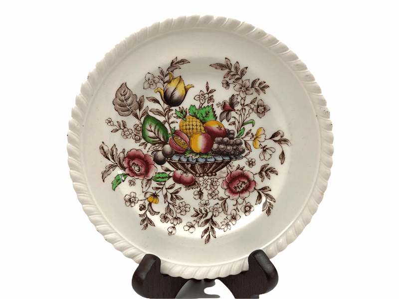 Johnson Bros Windsor Ware Pomona Salad Bowl 5.25" England Vintage Brown Basket 1