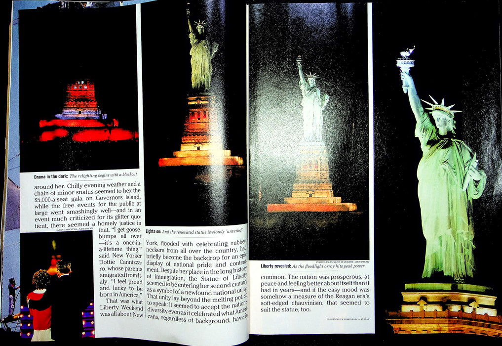 Newsweek Magazine July 14 1986 Lady Liberty July 4th Desktop PC Printing Press