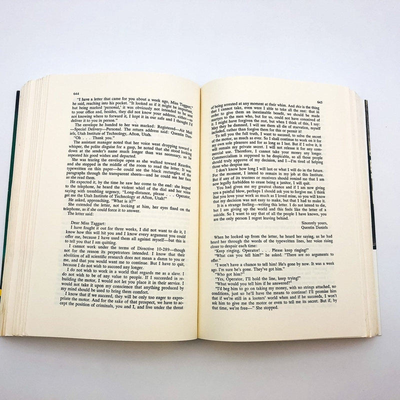 Atlas Shrugged Paperback Ayn Rand 2005 Centennial Edition Objectivism Humans 10