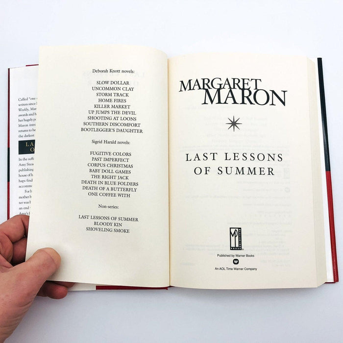 Last Lessons of Summer Hardcover Margaret Maron 2003 Family Owned Business NC 7