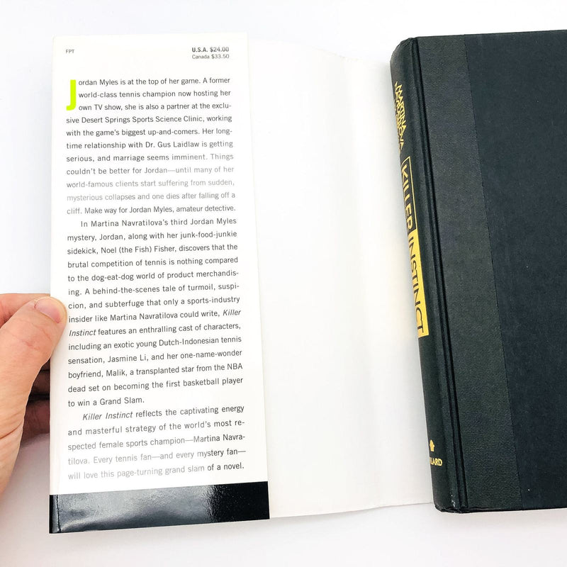 Killer Instinct HC Martina Navratilova 1997 Jordon Myles Mystery 1st Edition 6