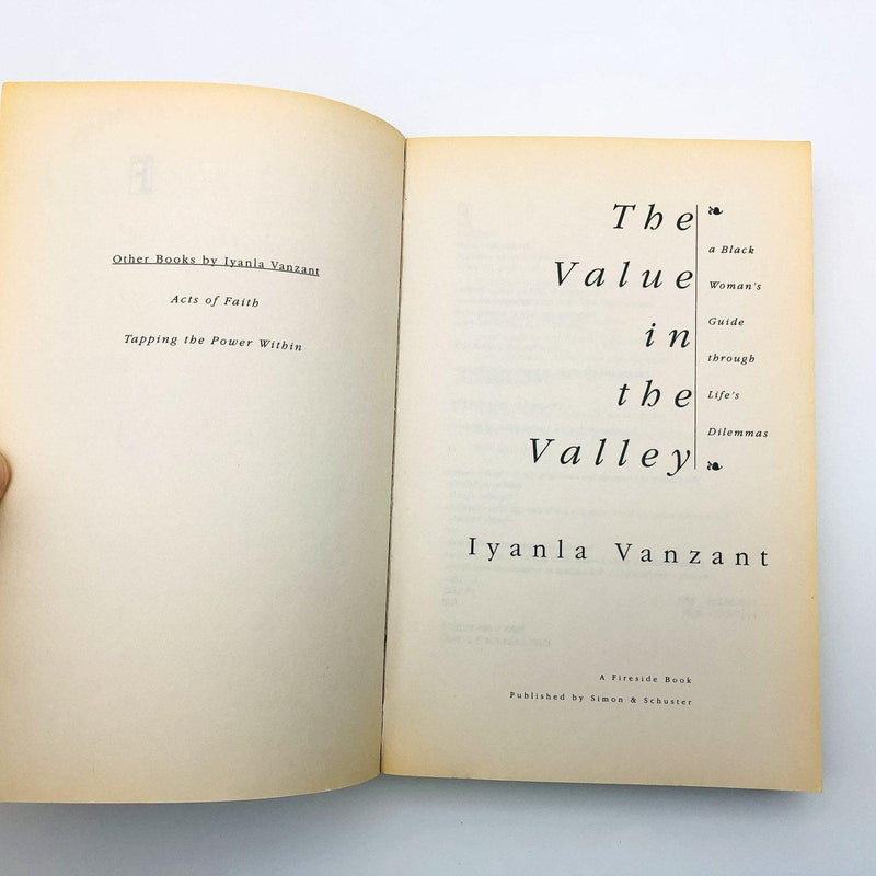 The Value In The Valley Paperback Iyanla Vanzant 1996 Life Skills Guides Woman 6