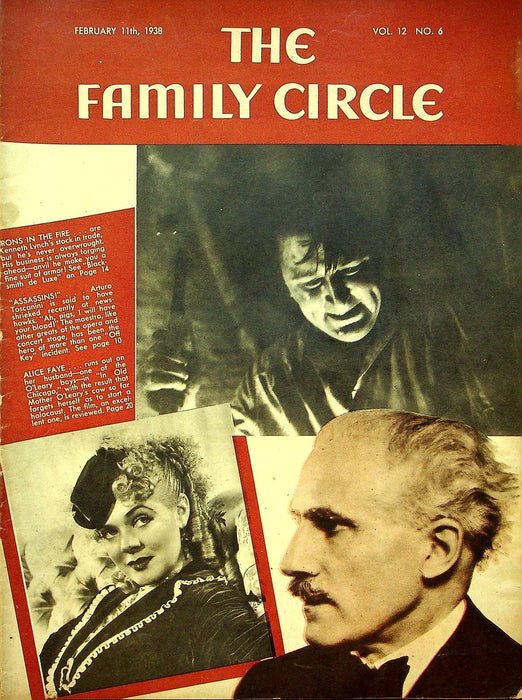 The Family Circle Magazine February 11 1938 Vol 12 No 6 Alice Faye 1