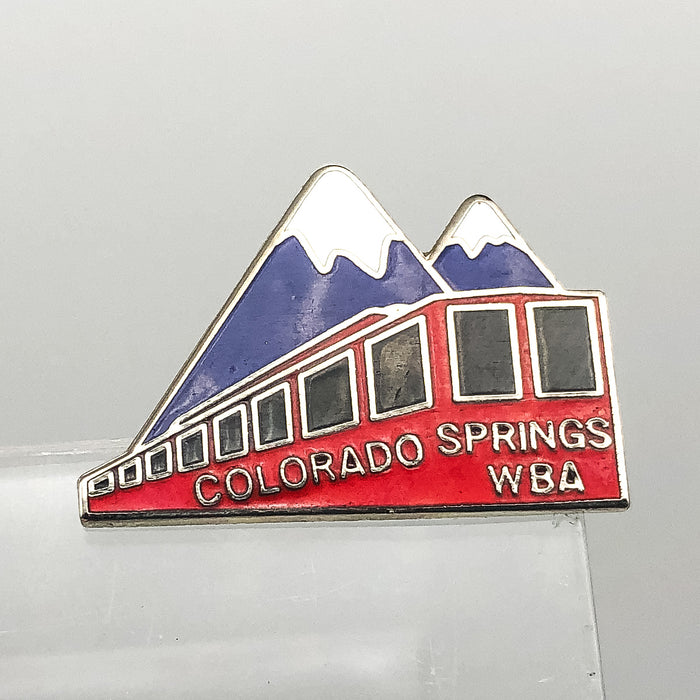 Womens Bowling Association Lapel Pin Pinback Colorado Springs Train Pikes Peak