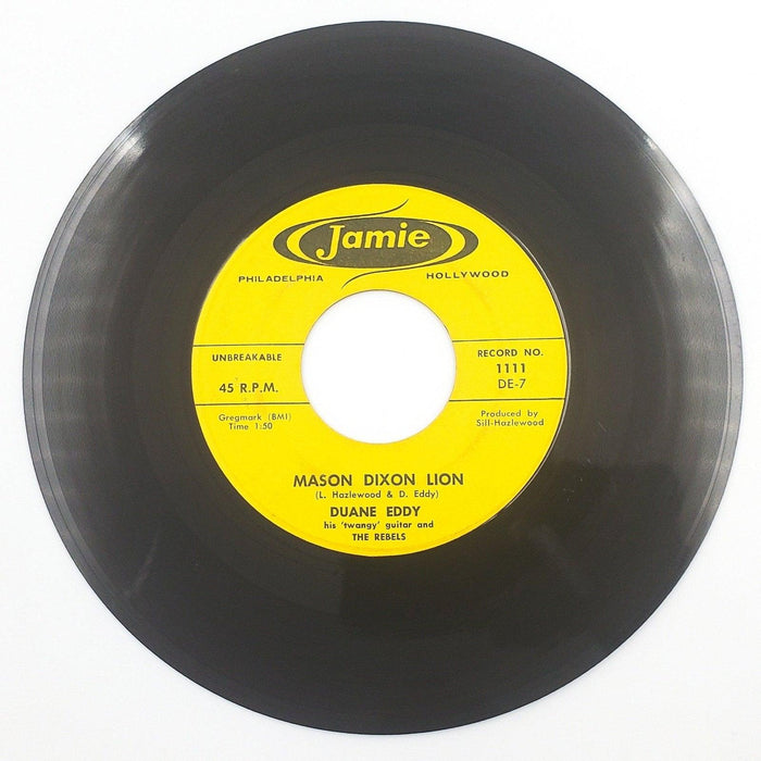 Duane Eddy His Twangy Guitar & The Rebels Cannon Ball 45 RPM Single Record 1958 2