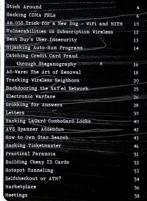 2600 Hacker Quarterly Vol 21 No. 4 2004 CDMA PRLs, Removing ADWare 2