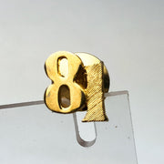 Vintage AVON Pin Pinback Gold Colored w/ Number 81 Eighty-One 1