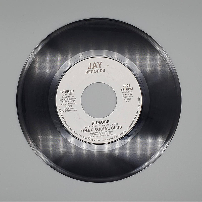 Timex Social Club Rumors Single Record Jay Records 1986 7001 1