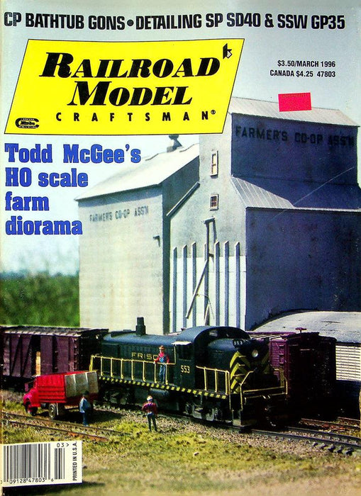 Railroad Model Craftsman Magazine March 1996 Vol 64 No 10 Toad McGee's HO Scale