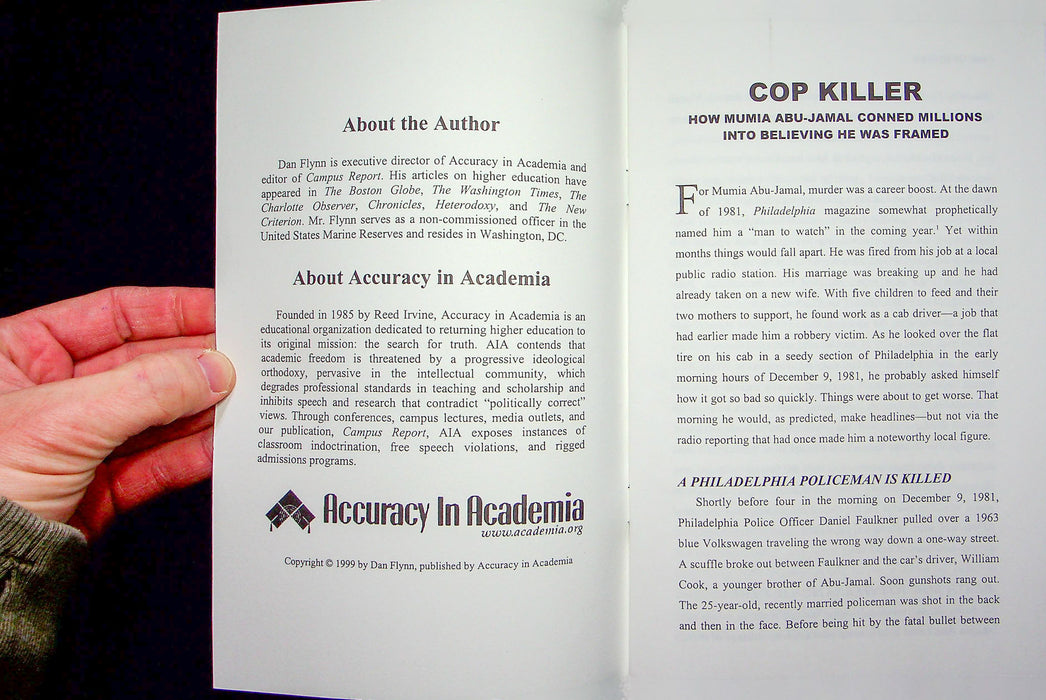 Cop Killer Dan Flynn How Mumia Abu Jamal Conned Zine 1999 Accuracy In Academia