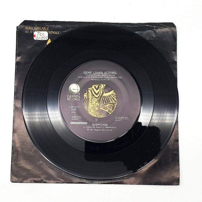 Gene Loves Jezebel Suspicion 45 RPM Single Record Geffen 1988 3