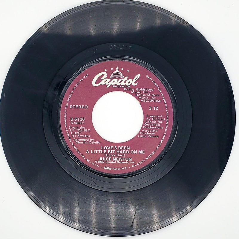Juice Newton Love's Been A Little Bit Hard On Me Record 45 Capitol Records 1981 1
