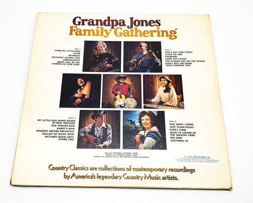 Grandpa Jones Family Gathering 33 RPM Double LP Record CMH Records 1981 CMH-9026 2