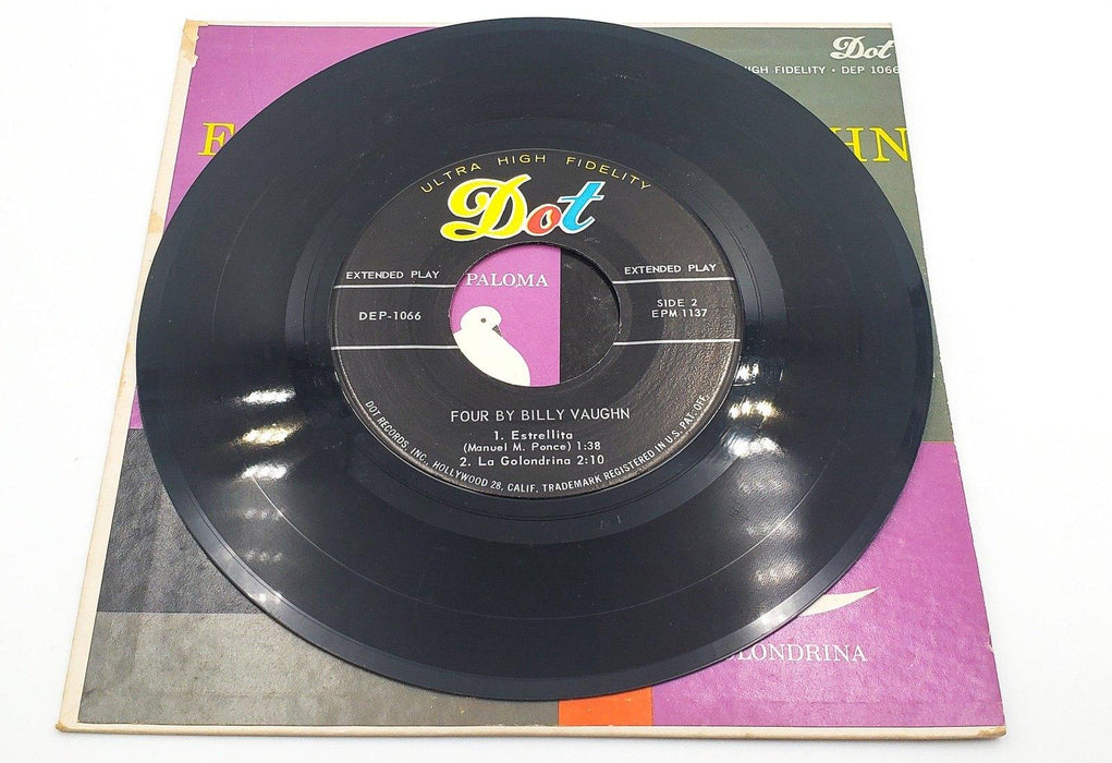 Billy Vaughn Four By Billy Vaughn Record 45 RPM EP DEP-1066 Dot 1958 4