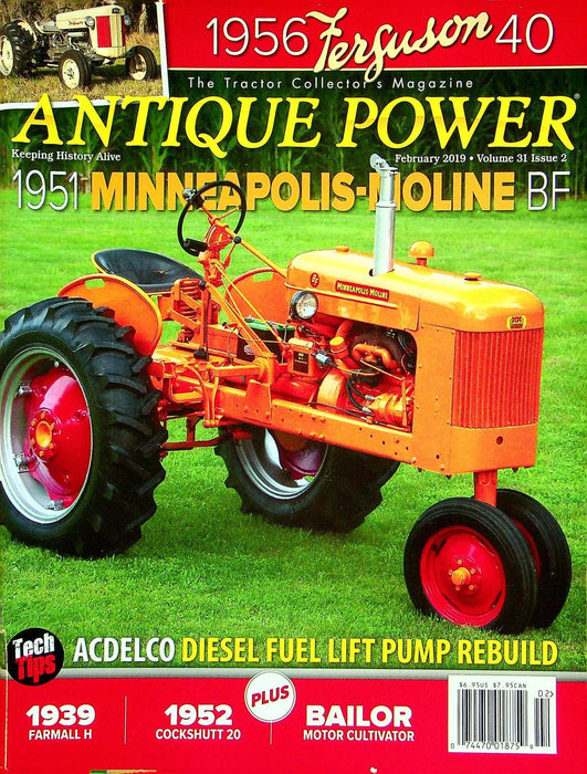 Antique Power Magazine February 2019 Vol 31 # 2 1951 Minneapolis-Moline BF